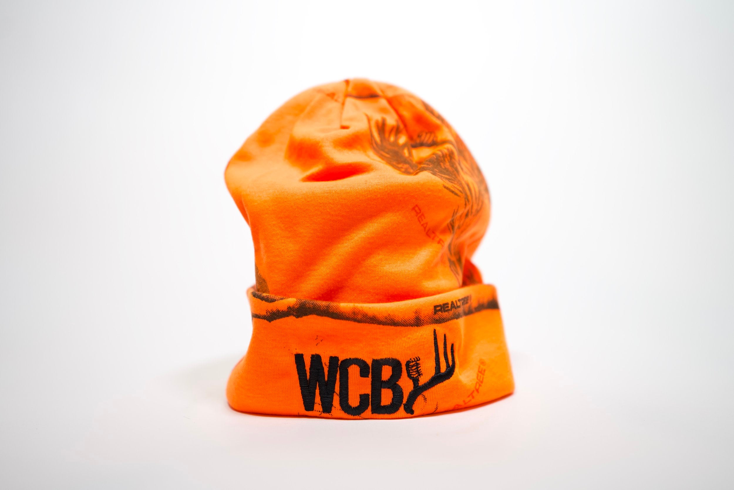 WCB Orange Camo Stocking Cap