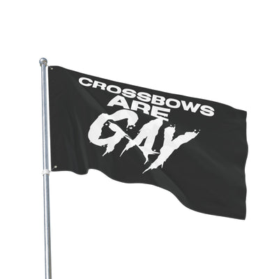 Crossbows Are Gay Double Sided Flag