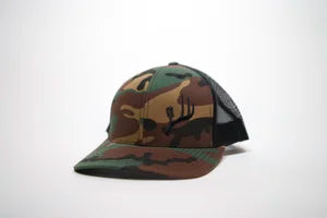 Camo/Black Snapback Hat