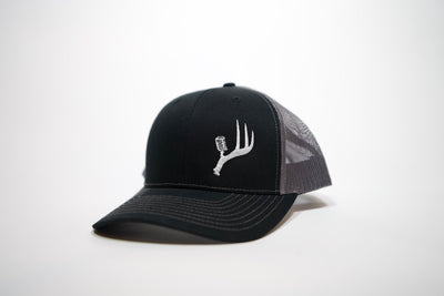 Black / Charcoal Snapback Hat