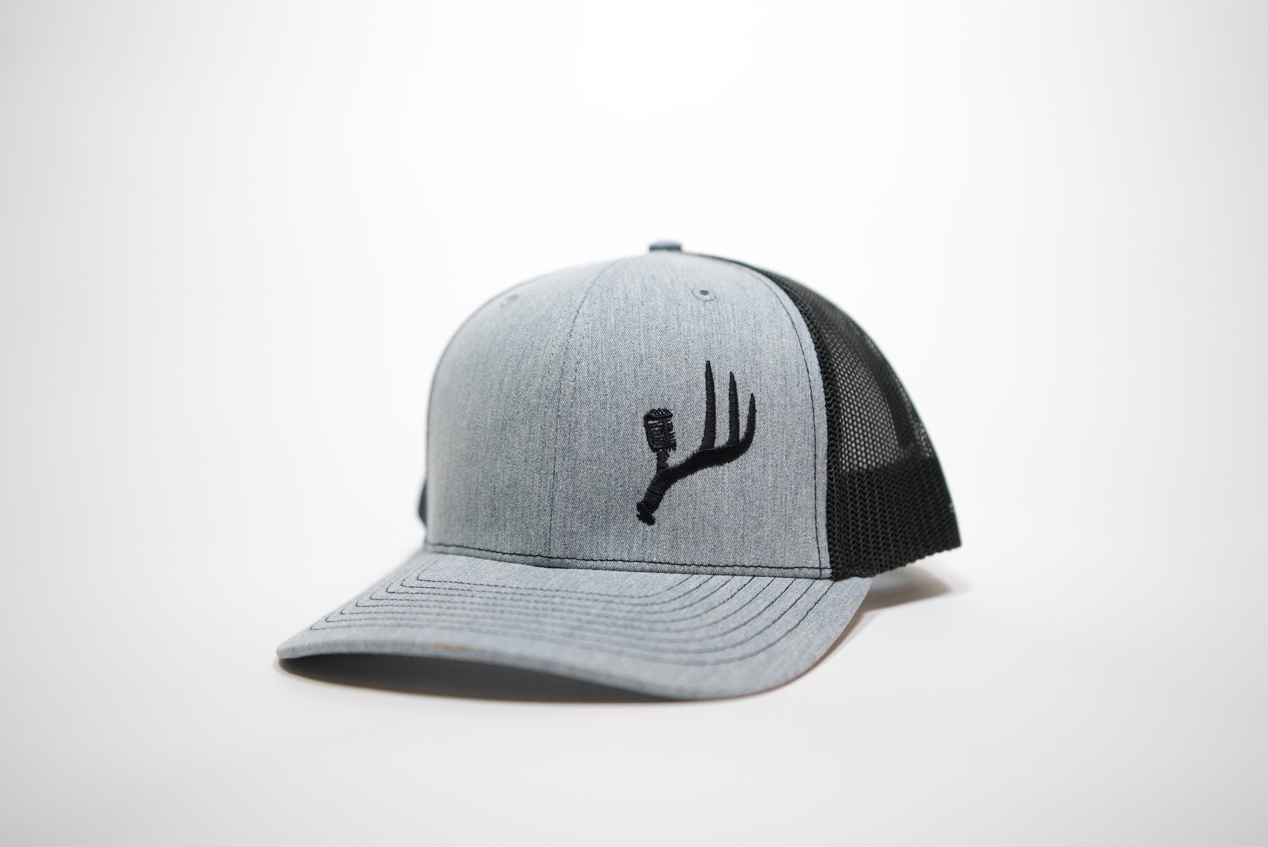 Heather Grey/ Black Snapback Hat
