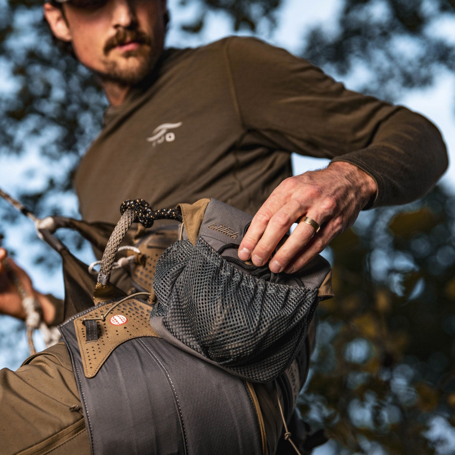 Operator Saddle Pouch - Gray